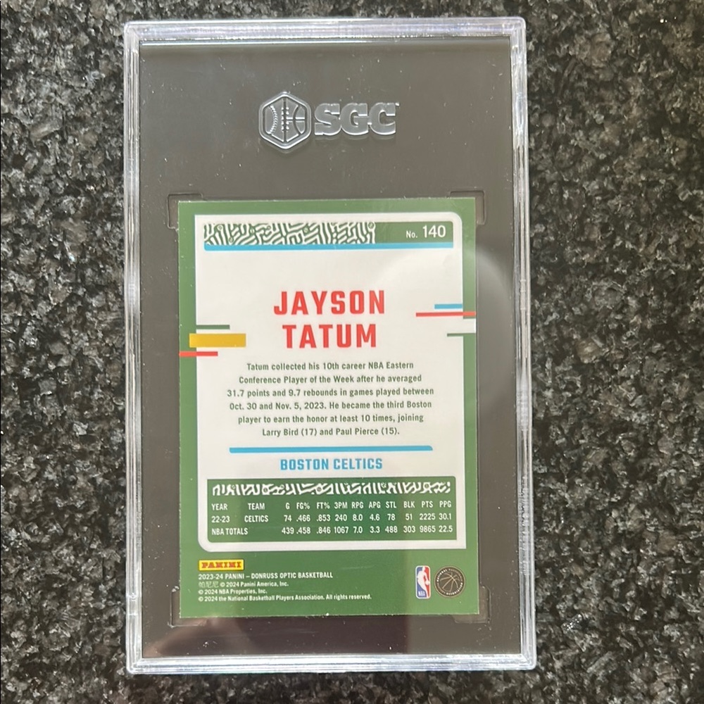 Jayson Tatum Graded Basketball Card - Picture 2 of 2